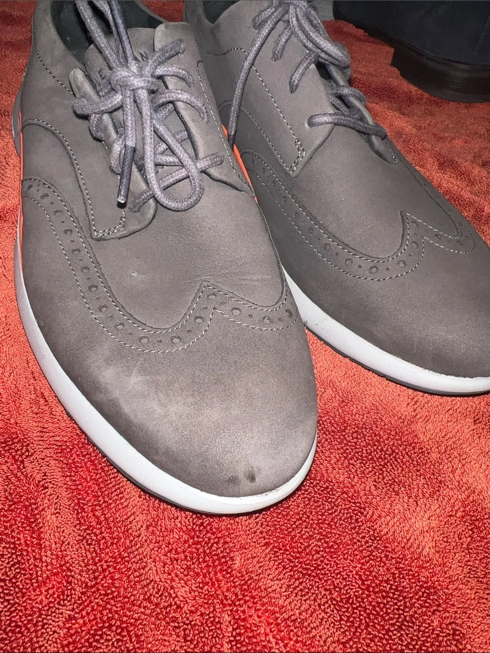 Cole Haan Grand Troy Wingtip Oxford Pavement Grey Size 8.5 Men’s